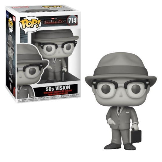 WandaVision 50's Vision Black & White Funko Pop! Vinyl Figure #714