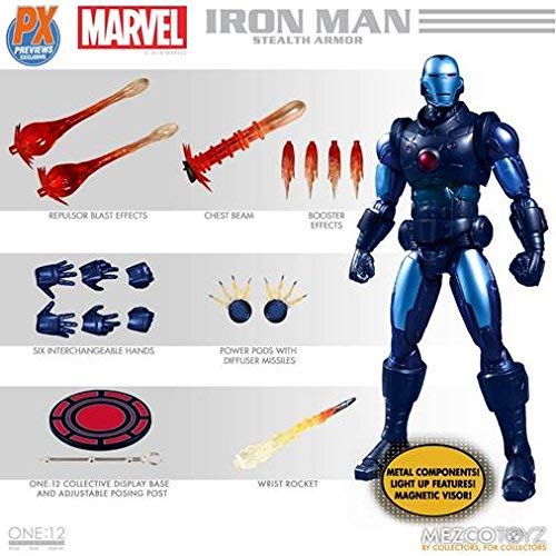 Iron Man Stealth Armor Suit One:12 Collective Action Figure - Previews Exclusive