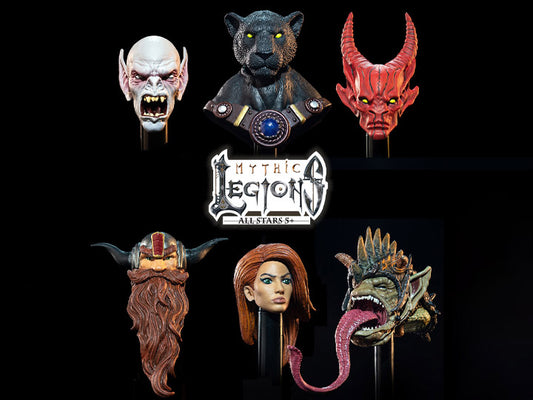 Mythic Legions: All-Stars 5 Heads Pack 1
