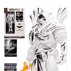 DC Multiverse Azrael Curse of the White Knight Sketch Gold Label 7-Inch Action Figure - Entertainment Earth Exclusive