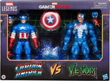 Marvel Legends Series Gamerverse Captain America vs. Venom 6-Inch Action Figures