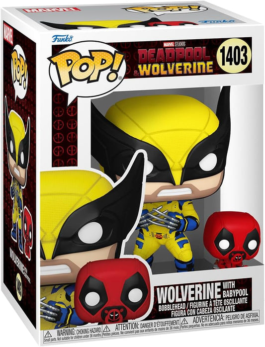 Deadpool & Wolverine Wolverine with Baby Deadpool Funko Pop! #1403