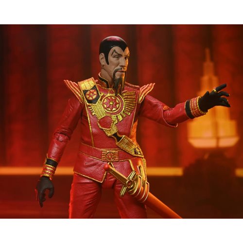 King Features Flash Gordon The Movie Ultimate Ming Red Military Outfit Version 7-Inch Scale Action Figure