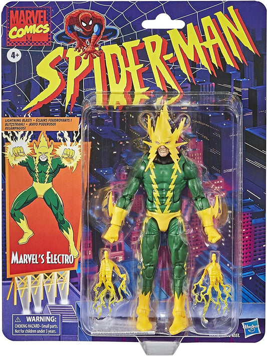 Spider-Man Retro Marvel Legends Electro 6-Inch Action Figure