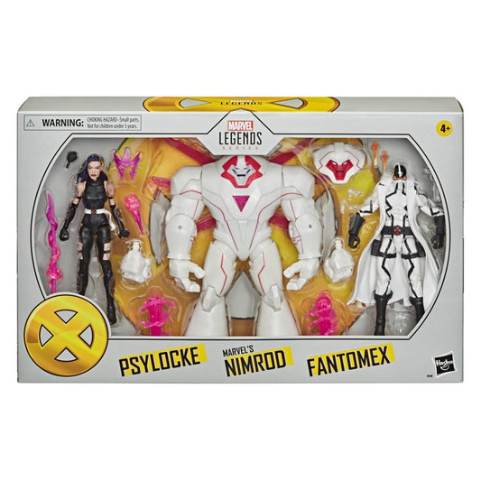 X-Men Marvel Legends Psylocke, Marvel's Nimrod, and Fantomex 6-inch Action Figures - Exclusive