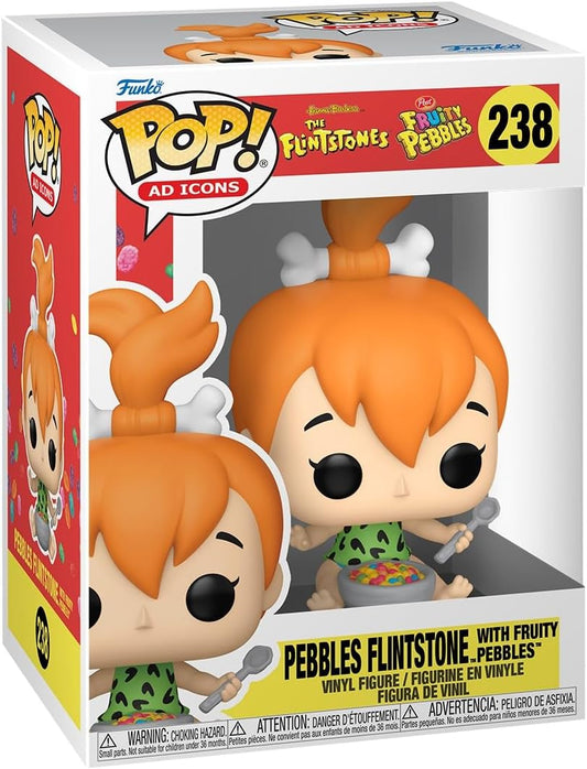 Ad Icons Pebbles Flintstone with Fruity Pebbles Funko Pop! #238