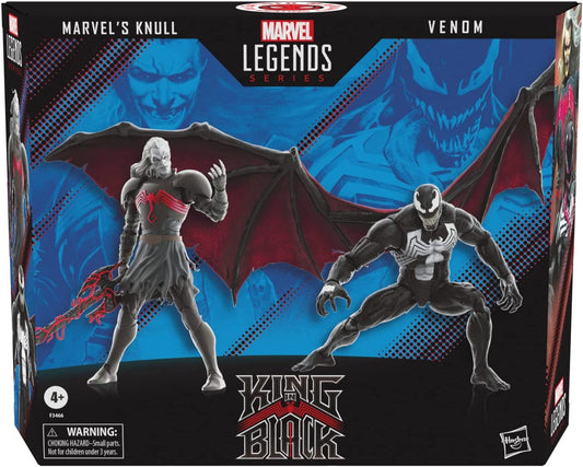 Spider-Man Marvel Legends King in Black Knull and Venom 6-inch Action Figure 2-Pack