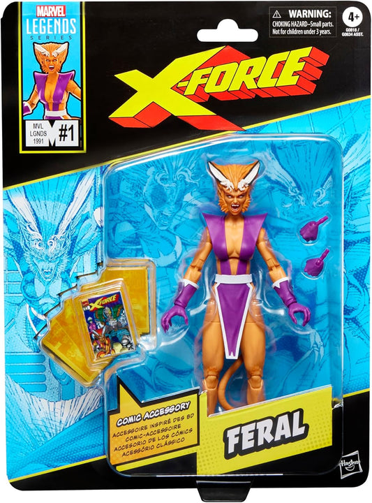 X-Men X-Force Marvel Legends Series Feral 6-Inch Action Figure