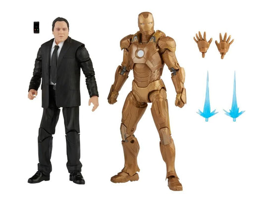 Avengers Infinity Saga Marvel Legends Happy Hogan and Iron Man Mark 21