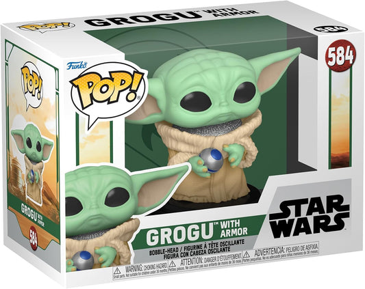 Star Wars Book of Boba Fett Grogu with Armor Funko Pop! #584