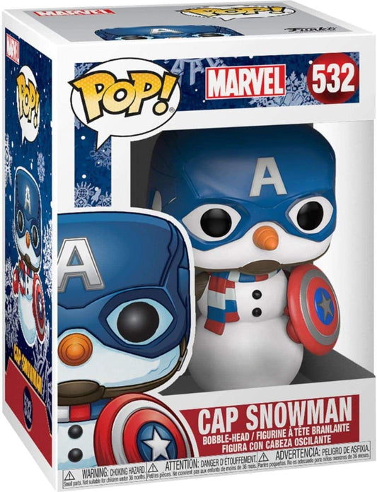 Marvel Holiday Captain America Snowman Funko Pop! #532