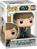 Star Wars Book of Boba Fett Luke Skywalker and Grogu Training Funko Pop! #583