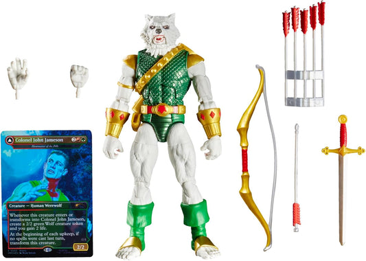 Spider-Man Marvel Legends Magic: The Gathering Man-Wolf 6-Inch Action Figure and Card