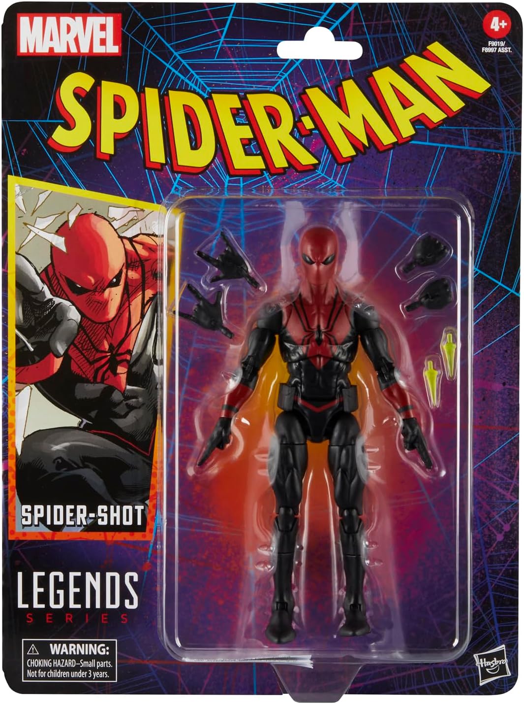 Spider-Man Marvel Legends Comic 6-inch Spider-Shot Action Figure – Mike ...