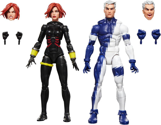 Avengers Marvel Legends Series Black Widow and Quicksilver 6-Inch Action Figures