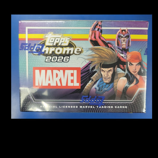 2026 Topps Chrome Marvel Comics – Factory Sealed – Value Box