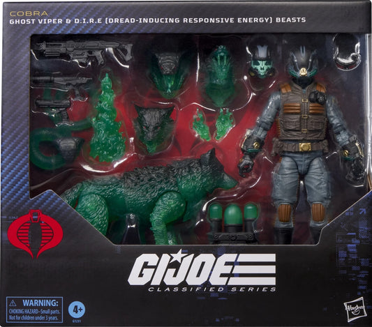 G.I. Joe Classified Ghost Viper & D.I.R.E. (Dread-Inducing Responsive Energy) Beasts