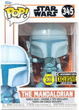 Star Wars The Mandalorian Hologram Glow-in-the-Dark Funko Pop! #345 - Entertainment Earth Exclusive