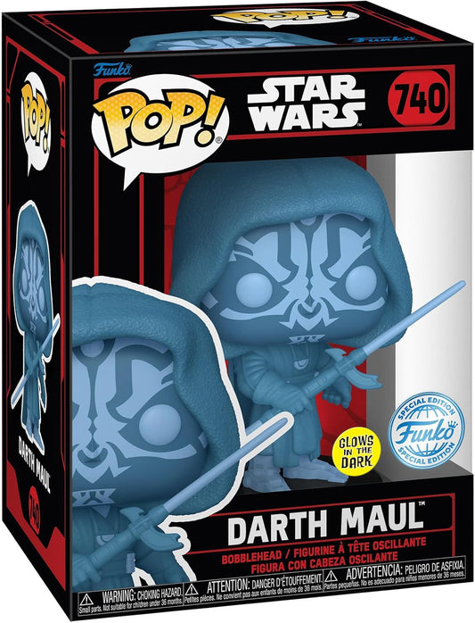 Star Wars Dark Side Darth Maul GITD Specialty Series Funko Pop! #740